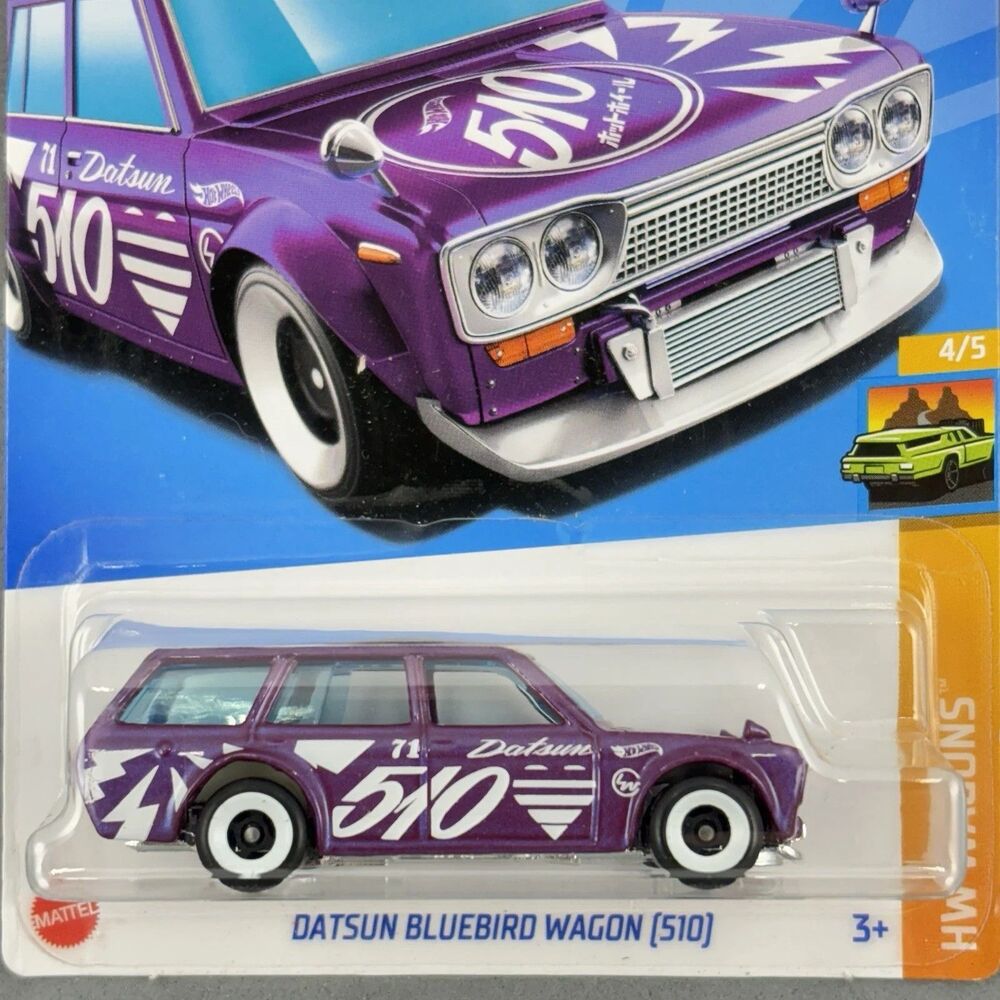 2023 Hot Wheels Datsun Bluebird Wagon 510 Purple HW Wagon 4/5 235/250 Sealed Bag